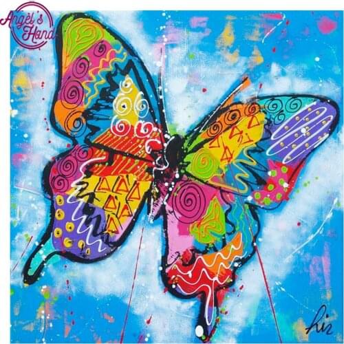 Diamond Embroidery DIY Diamond Painting Colored Butterflies &Flower Diamond Painting Cross Stitch Rhinestone Mosaic Mural