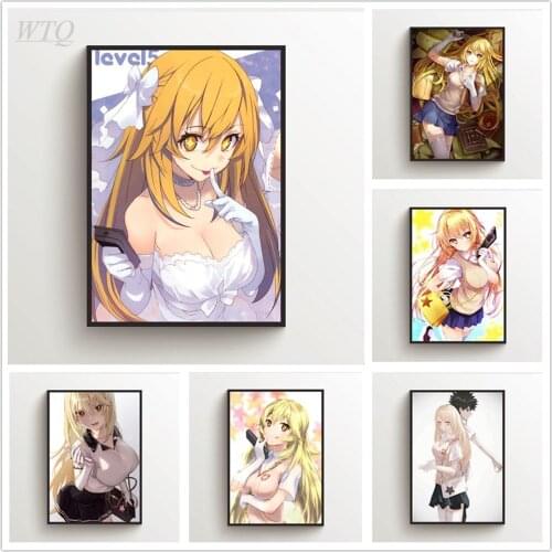 Anime Posters To Aru Kagaku No Railgun Shokuhou Misaki Canvas Painting Wall Decor Wall Art Photos for Childrens Room Home Decor