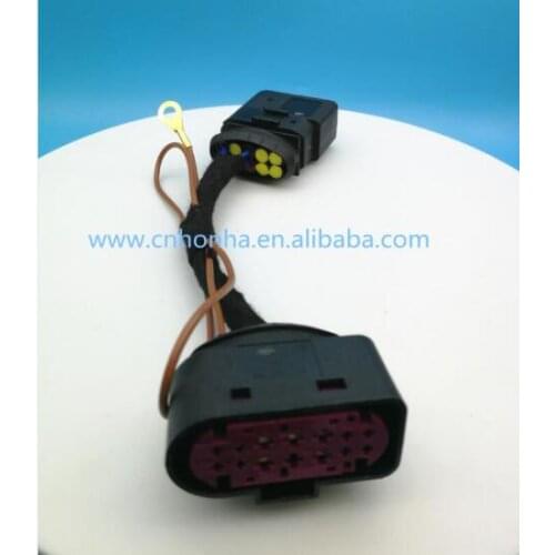 Free shipping HID Xenon Headlight 10 to 14 Pin Connector Adapter wire harness 1J0973835 1J0973737