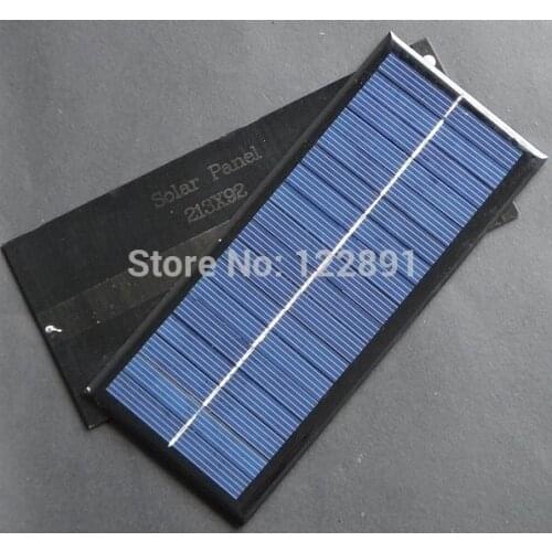 BUHESHUI 12V 2.5W Polycrystalline Solar Panel Module Diy Solar System Solar Cells Charger 213x92x3MM 3pcs/lot Free Shipping