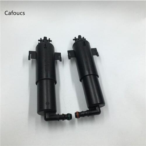 Cafoucs Front Left & Right Side Headlight Washer Nozzle Cylinder for BMW X5 E70 X6 E71 61677223059 61677223060