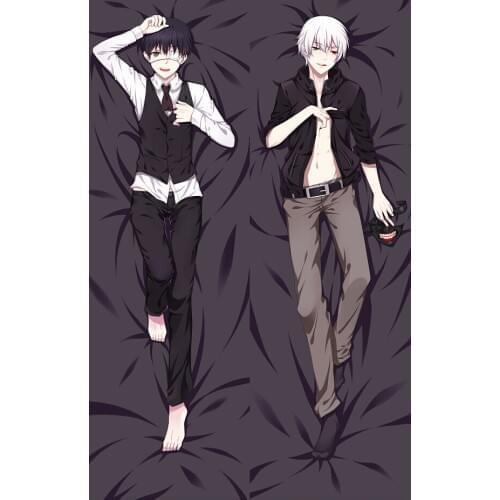 Japanese Anime Tokyo Ghoul Ken Kaneki Male Hugging Body Pillow Cover Case Boy Dakimakura Pillowcases covers