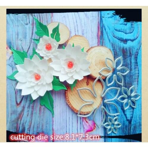 Metal Dies Spring Flowers Stencil Template for Embossing DIY Scrapbooking Paper Album Gift Cards Making Cutting Dies New Arrival