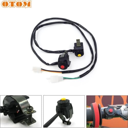 OTOM Motorcycle Momentary Cylinder Normally Open Used to Engine Starter And Kill Switch For HONDA KTM YAMAHA KAWASAKI SUZUKI