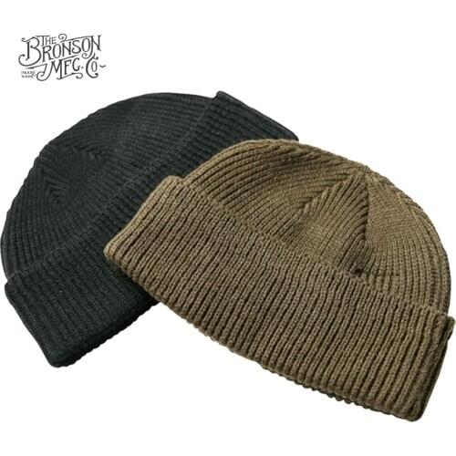 Bronson US Air Force WW2 A-4 Watch Cap 80% Wool Winter Knitting Warm Brimless Caps Military Outdoor Vintage Fashion Hat