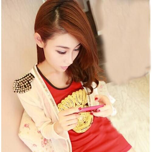 New 2016 handmade kpop trendy punk tassel rivet shoulder brooch epaulet epaulettes spikes/escapulario women suit accessories