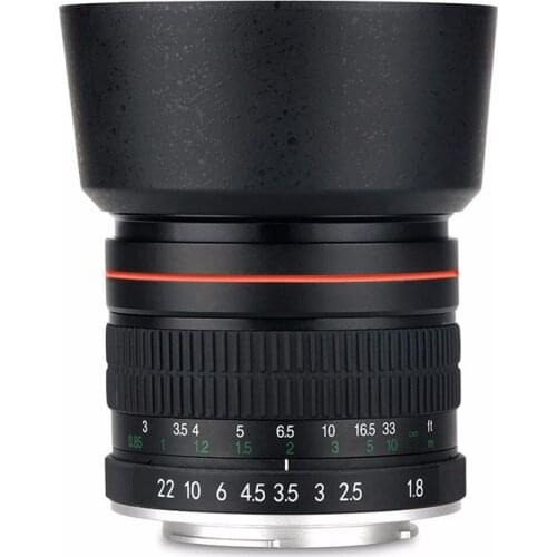 85mm F/1.8 Medium Telephoto Portrait Prime Manual Focus Camera Lens for Canon 1200D 760D 700D 600D 70D 60D 7D 6D 5D II III DSLR