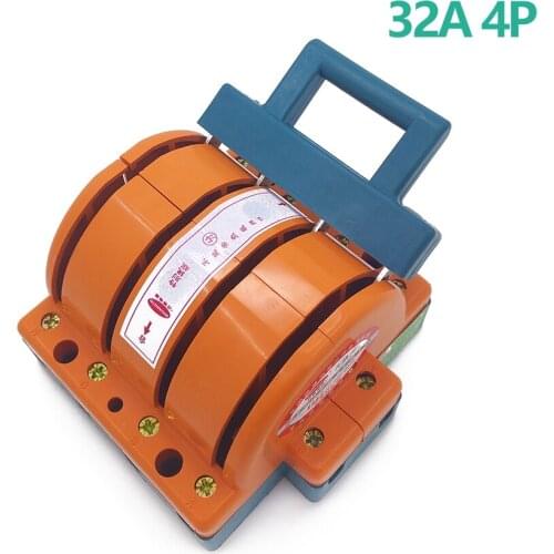Wholesale Heavy Duty 32A Four Poles Double Throw Knife Disconnect Switch Delivered Safety Knife Blade Switches