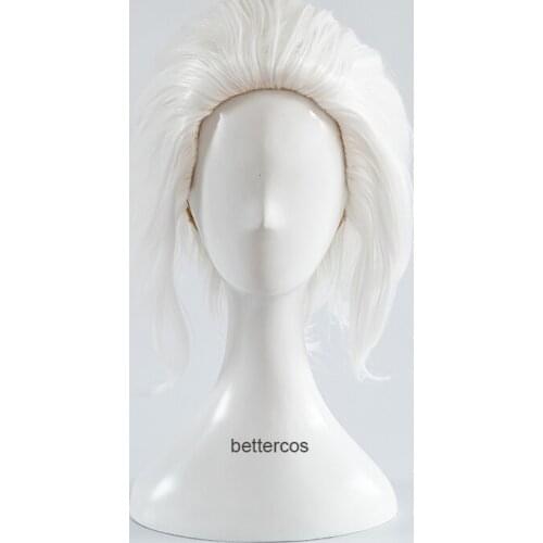 Ursula Cosplay Wig The little Mermaid White Short Heat Resistant Synthetic Hair Wigs + Wig Cap