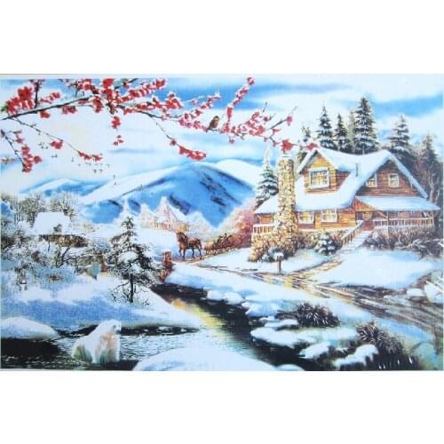 Snow plum blossom 1000 pieces The paper puzzles jigsaw puzzle white card adult childrens educational toys