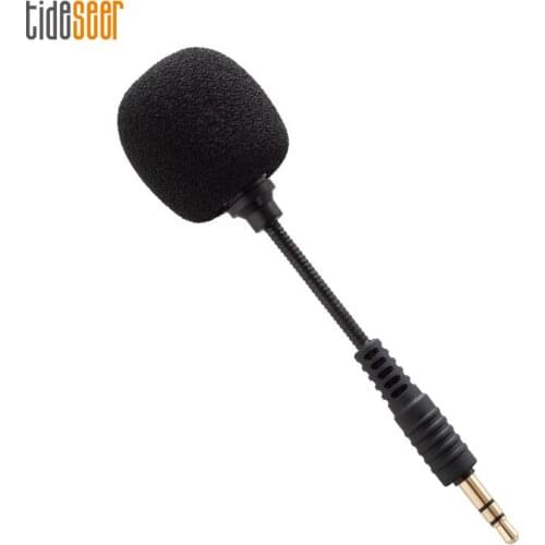 Portable 3.5mm Aux Mono/ Stereo/ 4 Pole Flexible Bendable Mini Mic Microphone for Mobile Phone Computer Laptop PC Recording