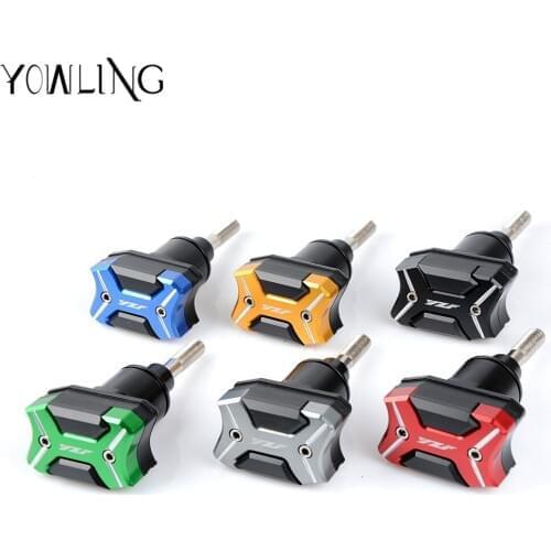 With "YZF" logo Motorbike accessories Frame Sliders Crash Protector Falling Protection For Yamaha YZF1000 R1 2015 2016