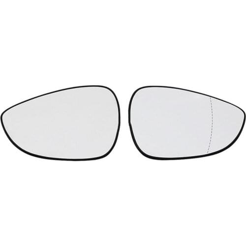 Auto Wide Angle White Left Right Wing Rear Mirror Glass For Ford Fiesta 2009 2010 2011 2012 2013 2014 2015