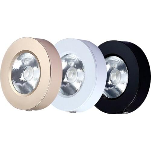 LED Surface Mounted Downlights COB 3W 5W 7W 10W Panel lamps Cabinet Showcase Down Lights led Spot Ceiling 220V 240V