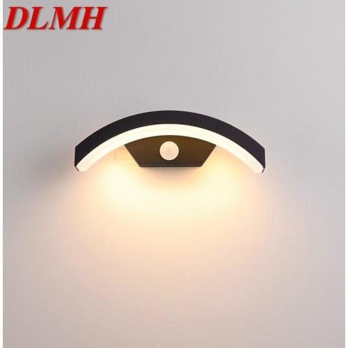 DLMH Outdoor Wall Lamp Fixture Patio Human Body Induction LED Waterproof Creative Decorative For Courtyard Balcony Garden