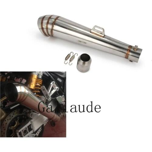 51mm Universal Motorcycle pipe exhaust Motorcycle Exhaust Pipe Muffler Stainless steel GP-project Exhaust Pipe ATV Dirt Pit Bike