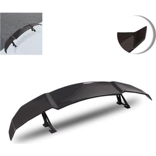 Sedan Exterior Tail V-type Real Carbon Fiber Fixed Wind Wing Rear Spoiler Carbon Fiber Tail Automobile Modification Parts