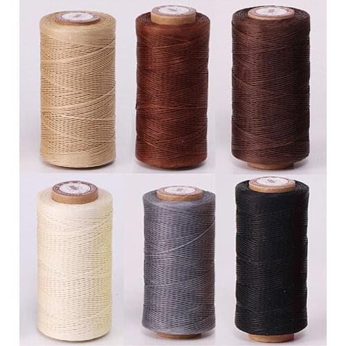1.0 50M Long Falt Waxed Thread Wax String Cord Sewing Craft Tool Portable For DIY Handicraft Leather Products