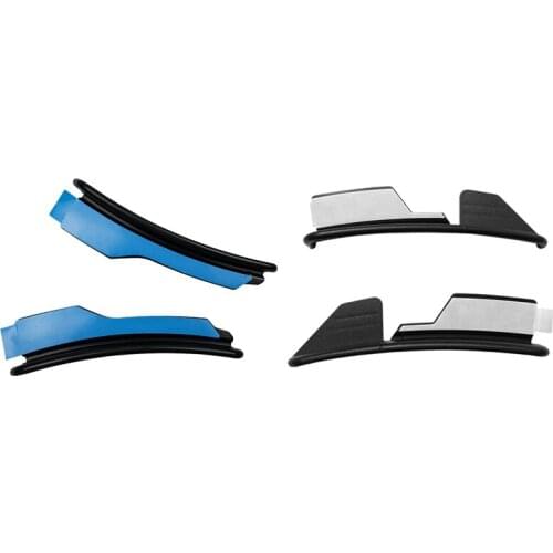 2 Pair Car Accessories: 1 Pair Bumper Lip Spoiler Sticker Wheel Eyebrow Fender & 1 Pair Eyebrow Protector Lip