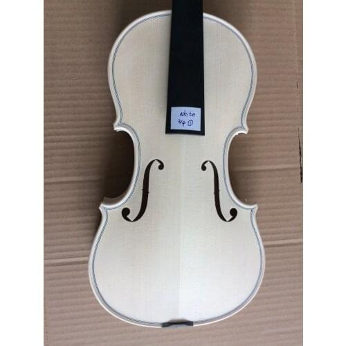 3/4 unvarnished white violin full hand made violin