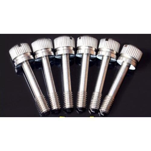 4pcs M6 stainless steel 304 GB839 anti-loose screw knurled screws slotted hand screwed handle bolt bolts 16-35mm length