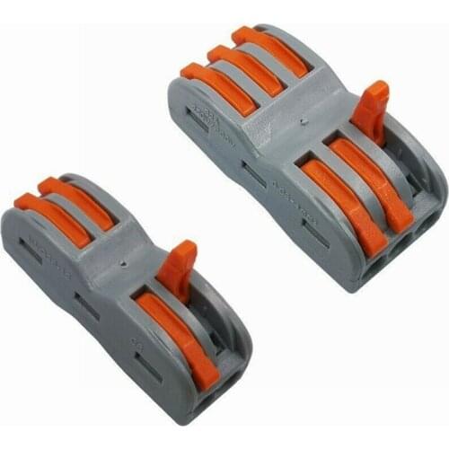 50/100 pcs Conector Wire Connector Mini Fast Universal Compact Wiring Conductor Push-in Terminal Block