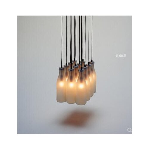 Bar chandelier ktv Nordic modern minimalist personality restaurant bar shop decorative lights duplex staircase chandelier