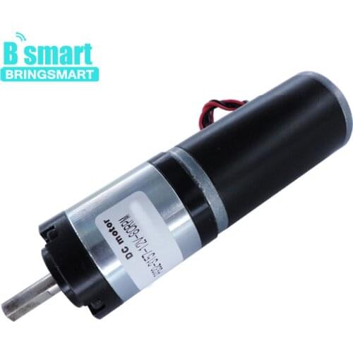 BringSmart PG32-3157 12V DC Planetary Motor 80rpm Low Speed Brush Reduction Machine 24V High Torque Long Life