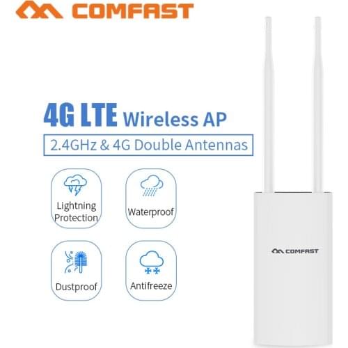 Comfast CF-E5 High Speed Outdoor 4G LTE Wireless AP Wifi Router plug and play 4G SIM card Portable Wireless Router WiFi Router