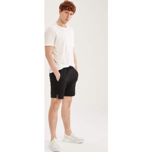 DeFacto Summer Man Shorts Slim Fit Lace-Up Roller Shorts Slim Fit Streetwear Male Fashion-U1475AZ21SM