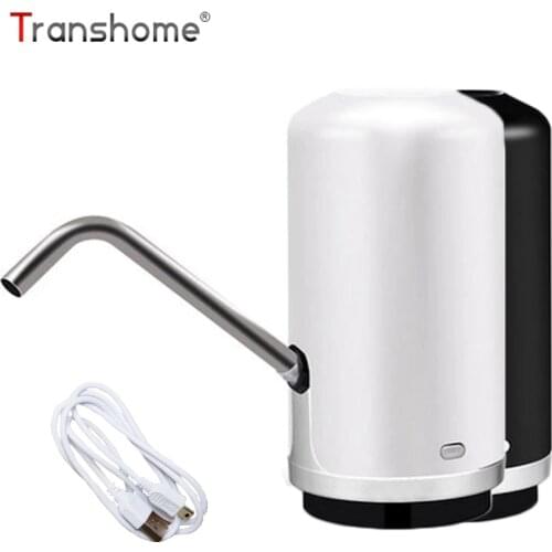 Transhome Water Bottle Electric Pump Tap For Water Bottle Black Hand Pump Bottle Tea Water Dispenser Suction Bottle For Drinking