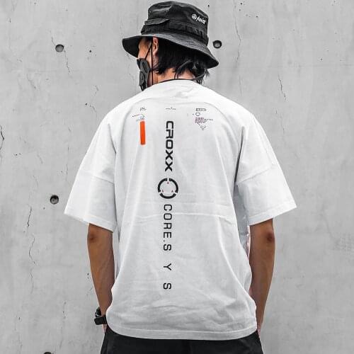 Streetwear T-Shirt For Men Graphic Cotton Crewneck Tee Fashion Pullover