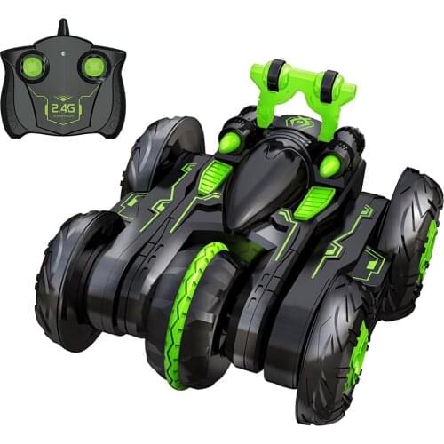 RC Stunt Car 2.4Ghz 3D Rotating Drift Stunt Car Climbing Drift Deformation Car Flip Kids Robot Electric Boy Toys for Children