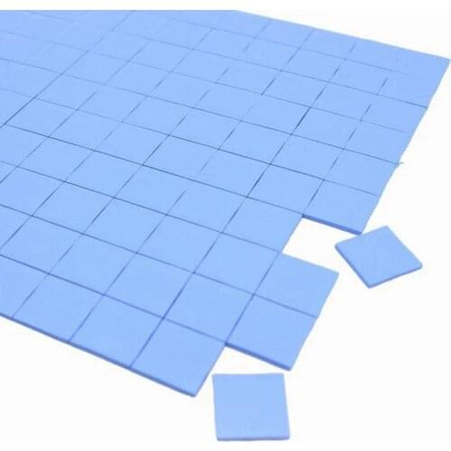 100 pcs Gdstime 10x10mm 2mm Mini Thermal Pad 1x1cm IC GPU CPU Heatsink Cooling Thermal Conductive Silicone Pads 10mm 10x10x2mm