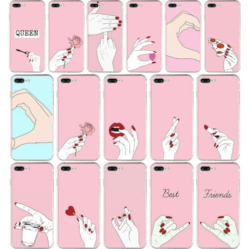 244H best friend and best sisters Soft TPU Silicone Cover Case For Apple iPhone 6 6s 7 8 plus Case