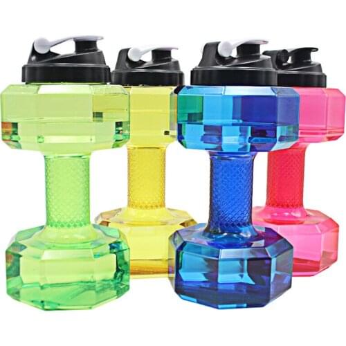 Bpa-free 2500ML Creative Plastic space kettle sports outdoor Large capacity travel tea MY WATER dumbbell fitness BOTTLE