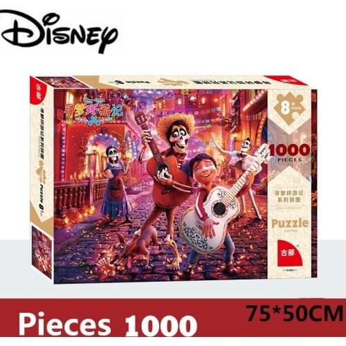 Disney Cartoon 1000 Pieces Adult Puzzle 8+Years Old Child Puzzle Puzzle Dreams Travel Pattern Puzzle 75*50CM