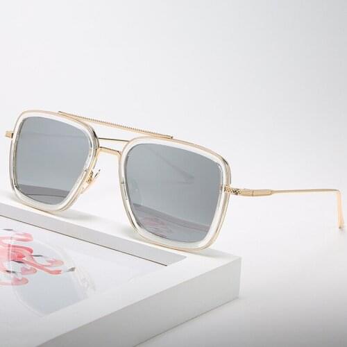 Retro Vintage Iron Man Sunglasses Punk Personalized Sunglasses Ladies Outdoor Personality Sun Glasses Goggles