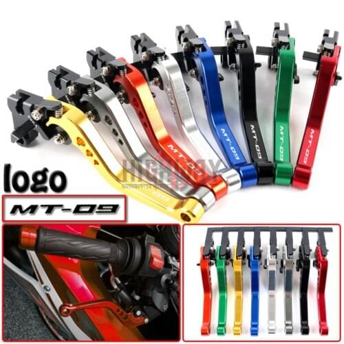 Motorcycle Brake Handle Bar Lever CNC Aluminum Short Adjustable Brake Clutch levers For Yamaha FZ-09 MT-09 SR MT09 2014-2017