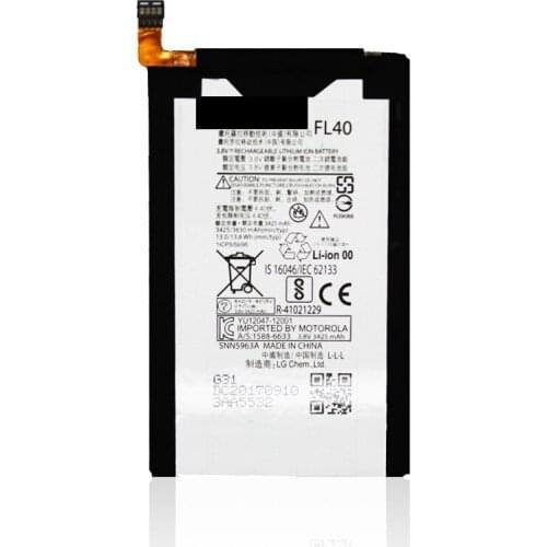 Original smartphone battery for Motorola Moto X Play (XT1562, XT1563, 3.8V, 3630 mAh, FL40)