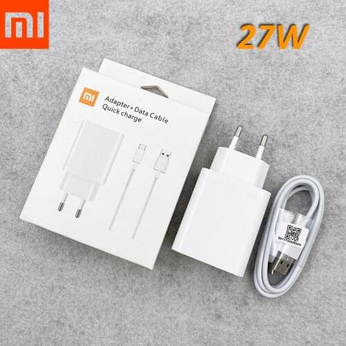 Xiaomi 27W Turbo Charger Cable QC4.0 Quick Power Wall Adapter Type C Line For Redmi K40 K20 Pro K30 S Note 9 8 Mi 11 10 Pro 9 9T