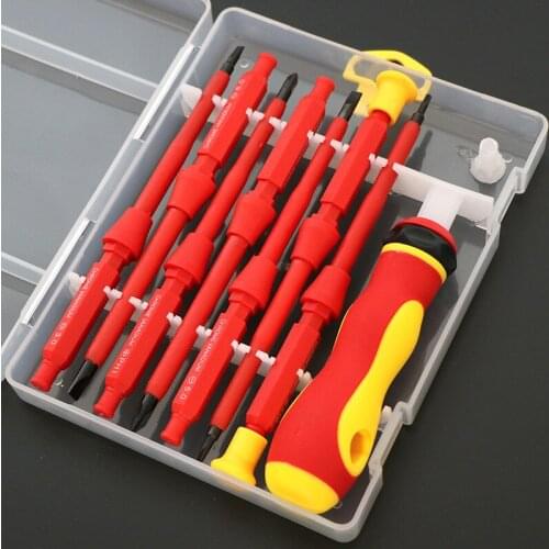 ZK30 Insulated Screwdriver Screw Driver Bit Magnetic Phillips Slotted Screwdrivers Screw Outdoor tools For Electrician Hand Tool