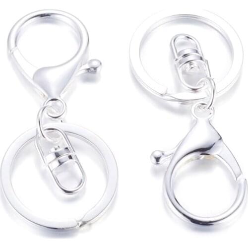 100pcs 68x30mm Iron Alloy Lobster Claw Clasp Keychain Silver Light Gold Clasp for jewelry diy making accessories F80