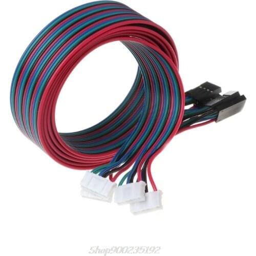 4pcs 100cm 4pin Stepper Motor Cables XH2.54 Terminal Wire For 3D Printer NEMA 17 Stepper Motor Jy22 20 Dropship