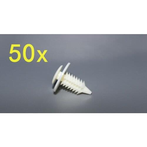 50 pcs Trim Panel Rivet Retainer 17.5x19mm Nylon for Chrys Ram Pickup 1994 #6503709