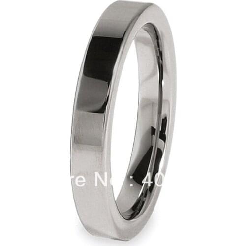 Free Shipping Buy Cheap Discount Jewelry USA Hot Sales 4mm Mens Tungsten Carbide Flat Comfort Fit Wedding Ring US sizes 4-12