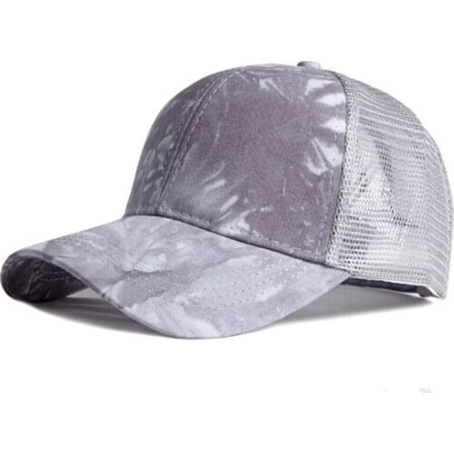 2021 New Summer Womens Ponytail Breathable Baseball Cap Snapback Cap Mens Mesh Cap Black Hat Adjustable Size Couple Sports Cap