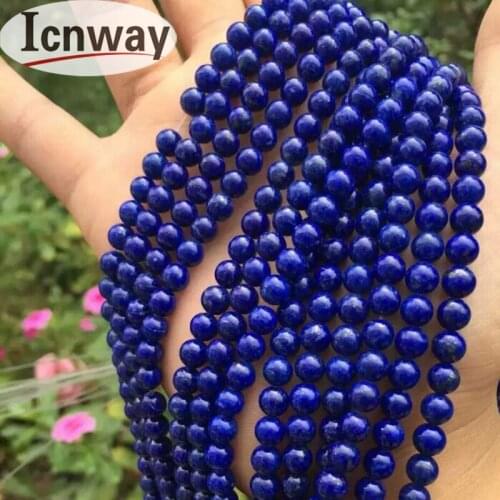 Natural Round 5A Grade lapis lazuli Stone Beads 4mm For Jewelry Making 15inches DIY Jewellery Wholesale