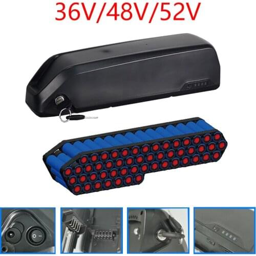 Polly Frame Lithium Battery case 36V Down tube batteries box 48v shark hailong 52V housing holder