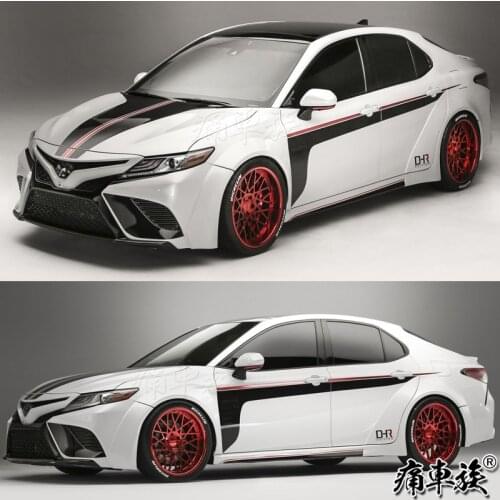 For Toyota Camry 2018 car stickers pull flowers Camry body decoration modified car stickers